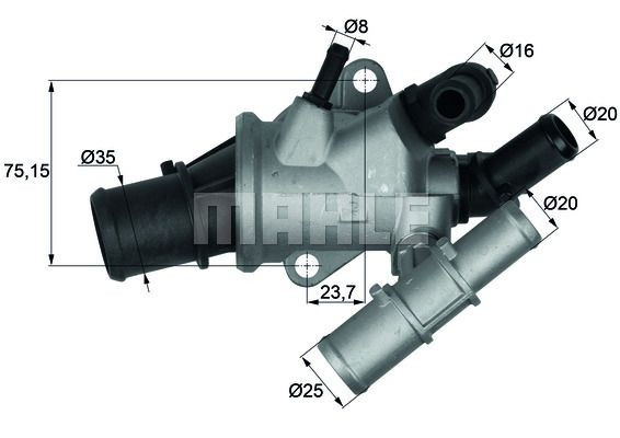 Caixa do termostato Mercedes A preço, a partir de 29,60 USD
